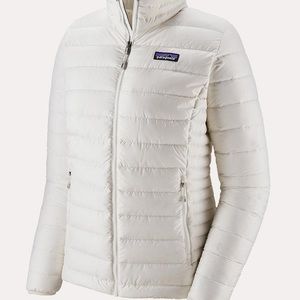 Patagonia Down Sweater Jacket In Birch White XS NWT